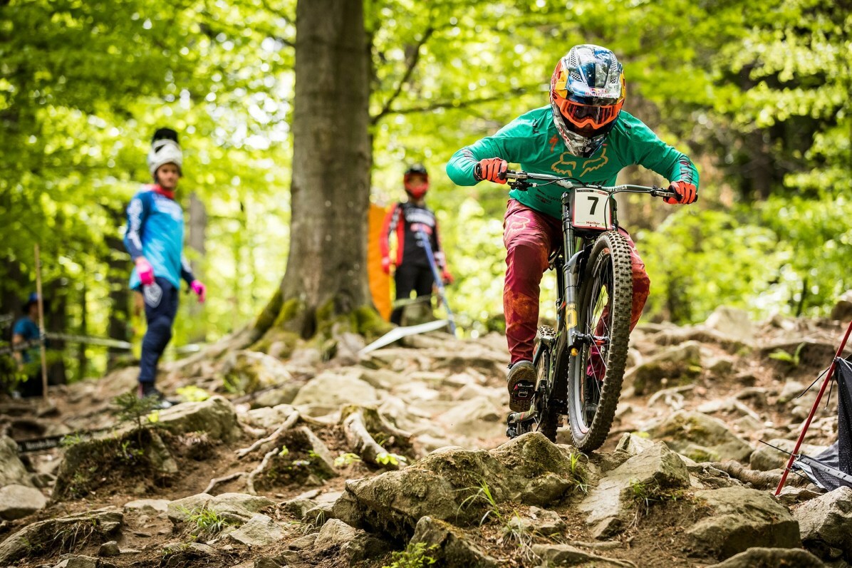 Photo by Kane Naaraat - Loic Bruni in full Mullet mode back in Maribor